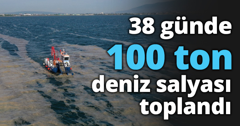 38 günde 100 ton deniz salyası toplandı