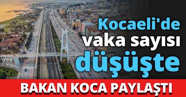 Kocaeli'de vaka sayısı düşüşte