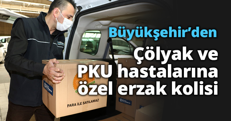 Çölyak ve PKU hastalarına özel erzak kolisi