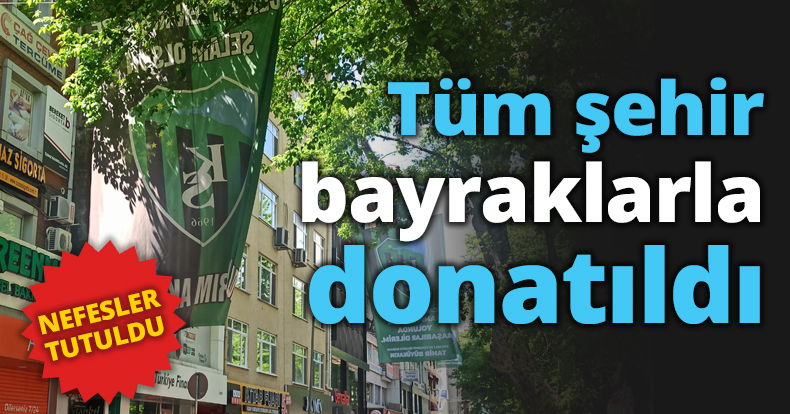 Tüm şehir bayraklarla donatıldı
