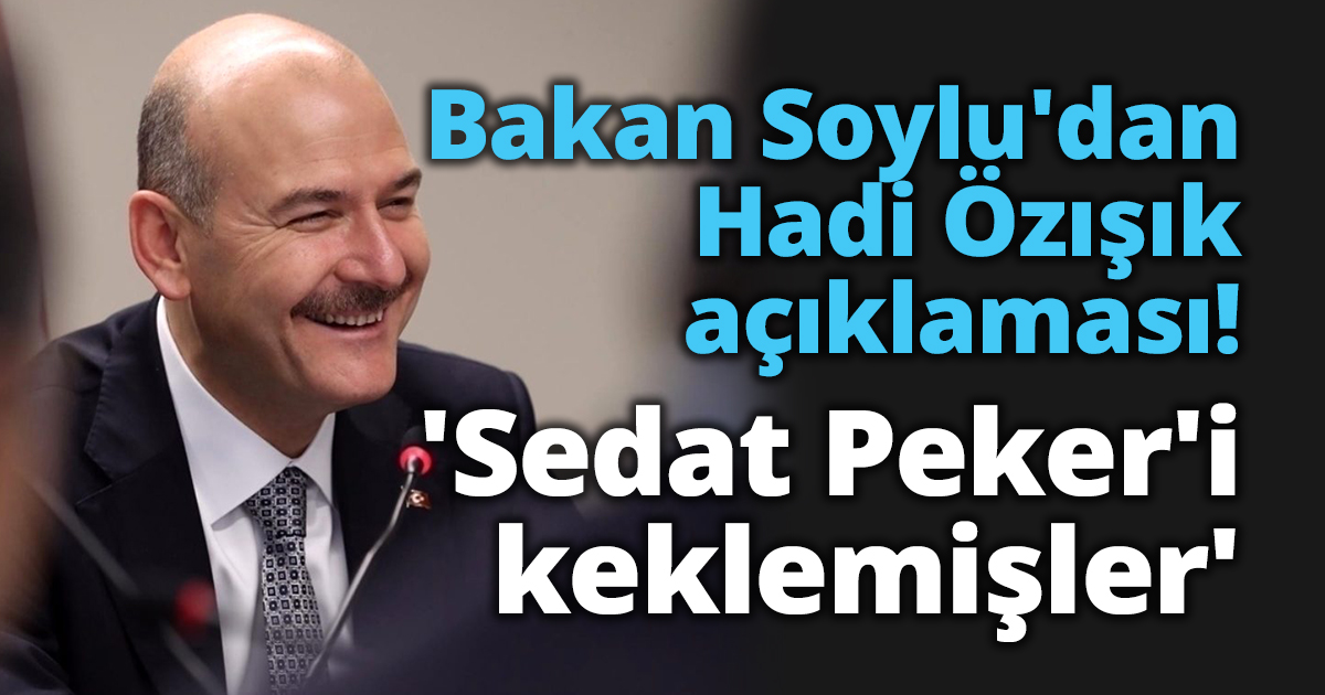 Bakan Soylu'dan Hadi Özışık açıklaması! 
