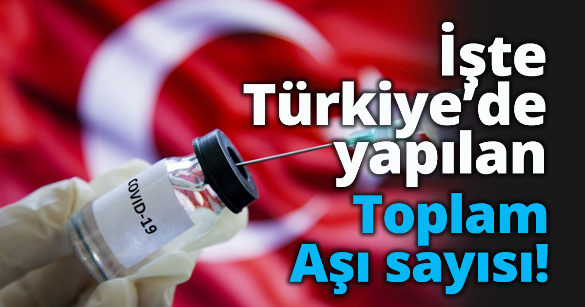 İşte Türkiye’de yapılan toplam  aşı sayısı!