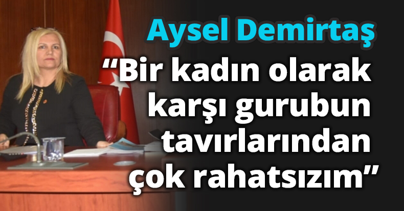 Aysel Demirtaş  “Bir kadın olarak karşı gurubun tavırlarından çok rahatsızım”