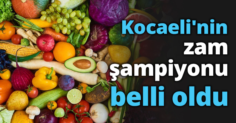 Kocaeli'nin zam şampiyonu belli oldu