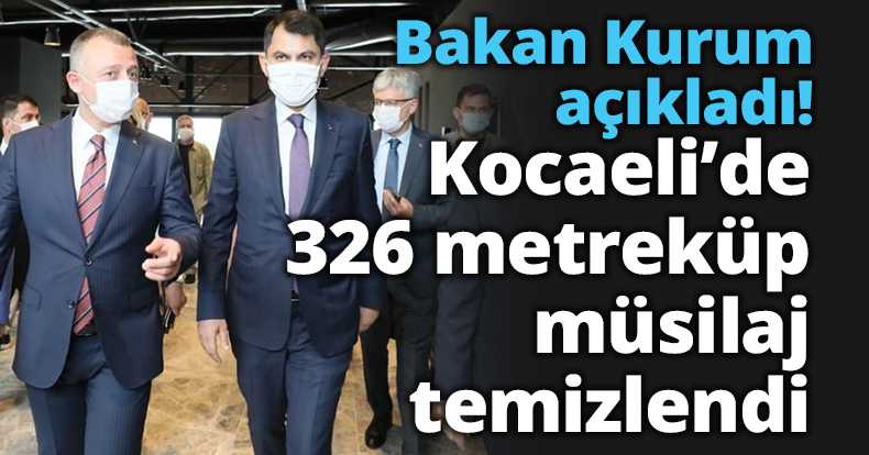 Kocaeli'de 326 metreküp müsilaj temizlendi