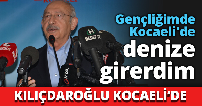 Gençliğimde Kocaeli'de denize girerdim