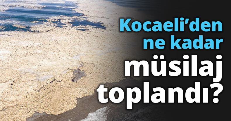 Kocaeli’den ne kadar müsilaj toplandı?