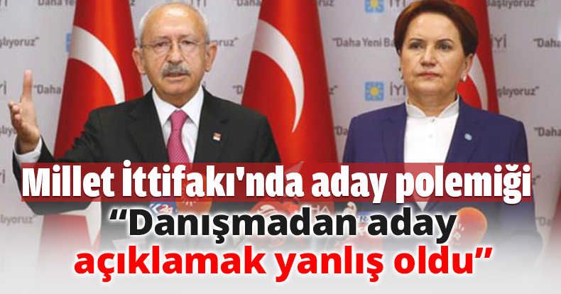Danışmadan aday açıklamak yanlış oldu