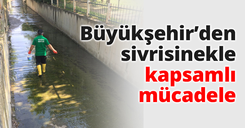 Büyükşehir’den sivrisinekle kapsamlı mücadele