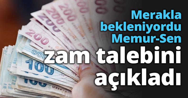 Merakla bekleniyordu Memur-Sen zam talebini açıkladı