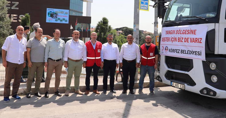 Körfez’den Manavgat’a yardım malzemesi