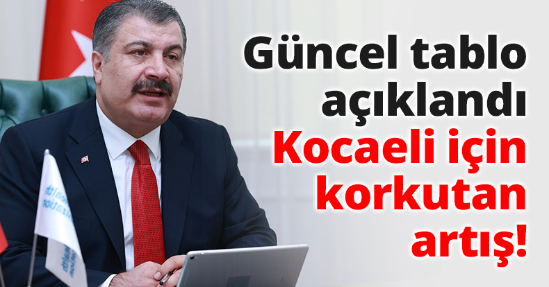 Güncel tablo açıklandı Kocaeli içi korkutan artış!