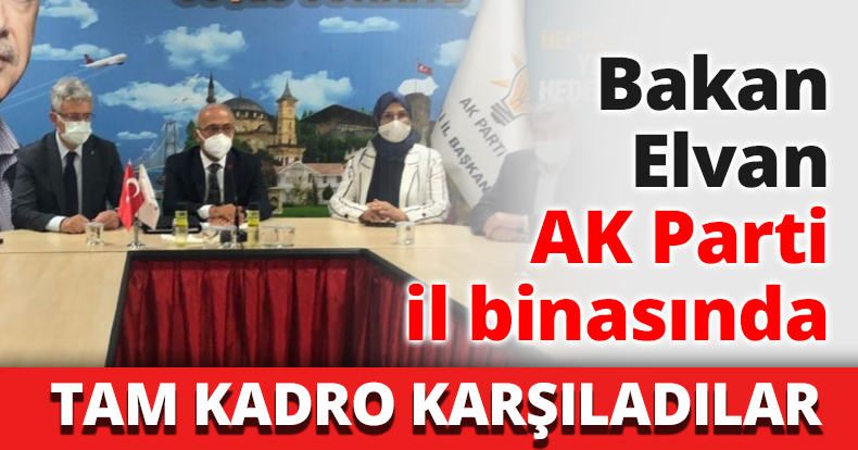 Bakan Elvan AK Parti il binasında