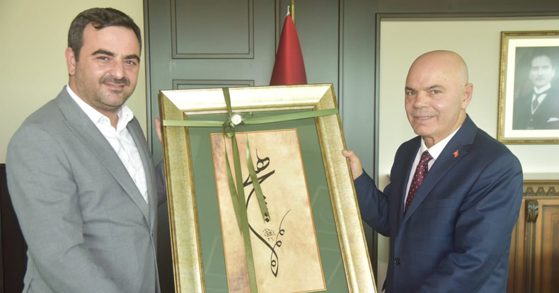 Başkan Özlü’den Kaymakam Çakmak’a Hayırlı Olsun Ziyareti