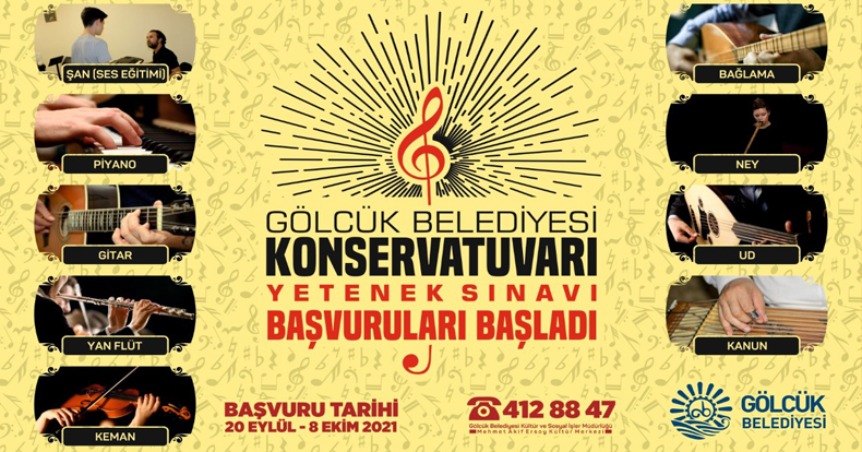 GÖLCÜK BELEDİYE KONSERVATUARI’NA BAŞVURULAR BAŞLIYOR