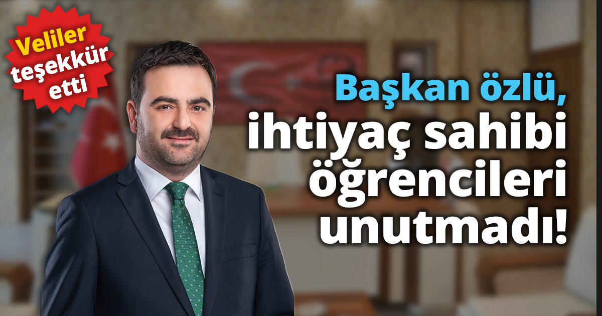 Her yıl olduğu gibi Başkan özlü, ihtiyaç sahibi öğrencileri unutmadı!