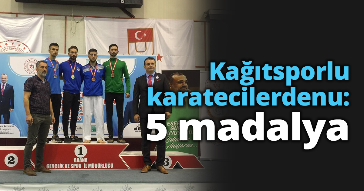 Kağıtsporlu karatecilerden 5 madalya