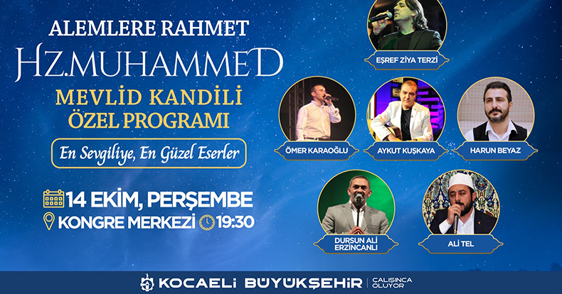 Büyükşehir’den Mevlid Kandili Özel Programı