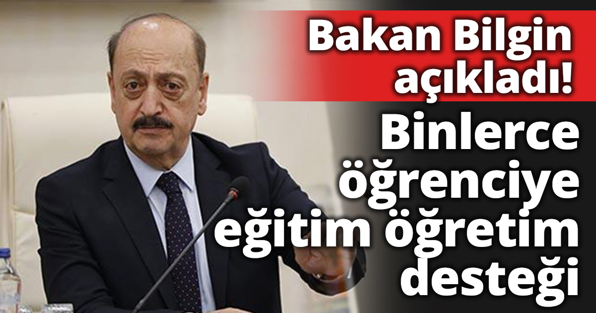 Binlerce öğrenciye eğitim öğretim desteği