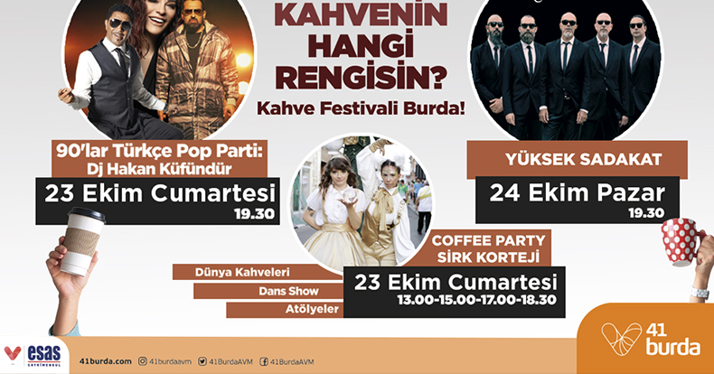 41 Burda AVM’de  “Kahve Burda Festivali” başlıyor