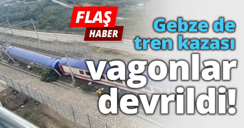 Gebze de tren kazası
