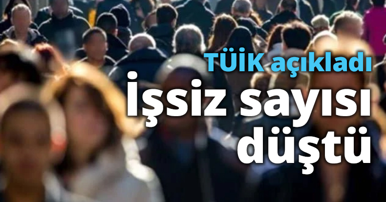 TÜİK açıkladı İşsiz sayısı düştü