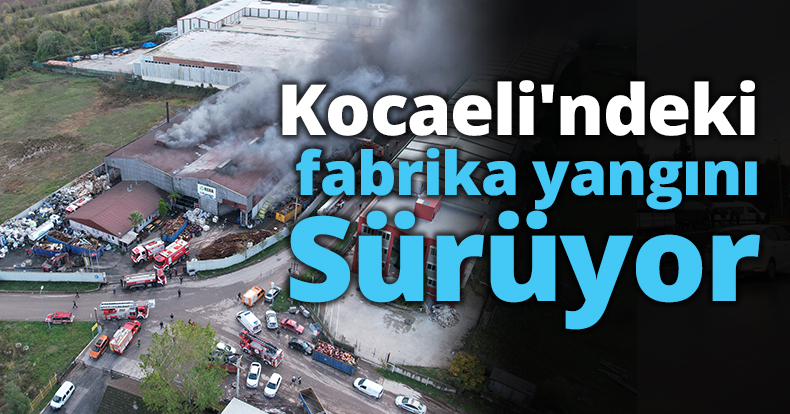 Kocaeli'ndeki fabrika yangını sürüyor