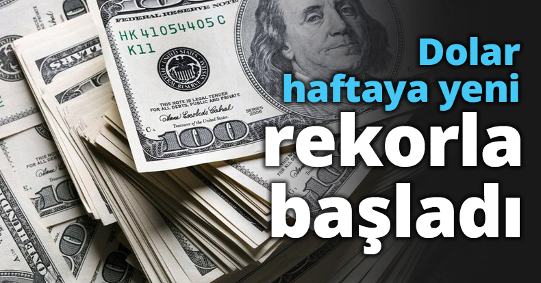 Dolar haftaya yeni rekorla başladı