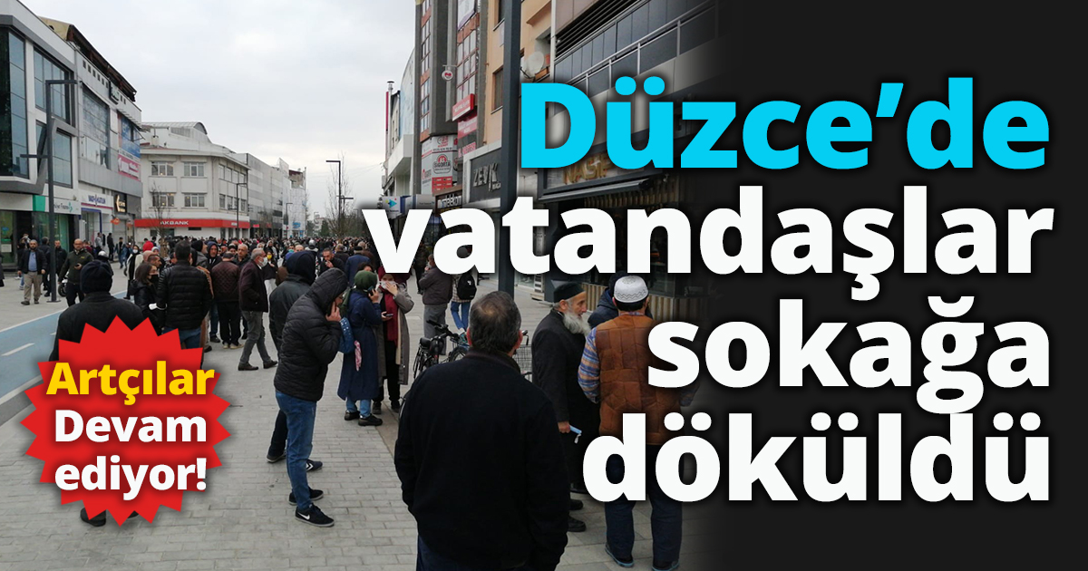Düzce'de artçılar deva ediyor ..