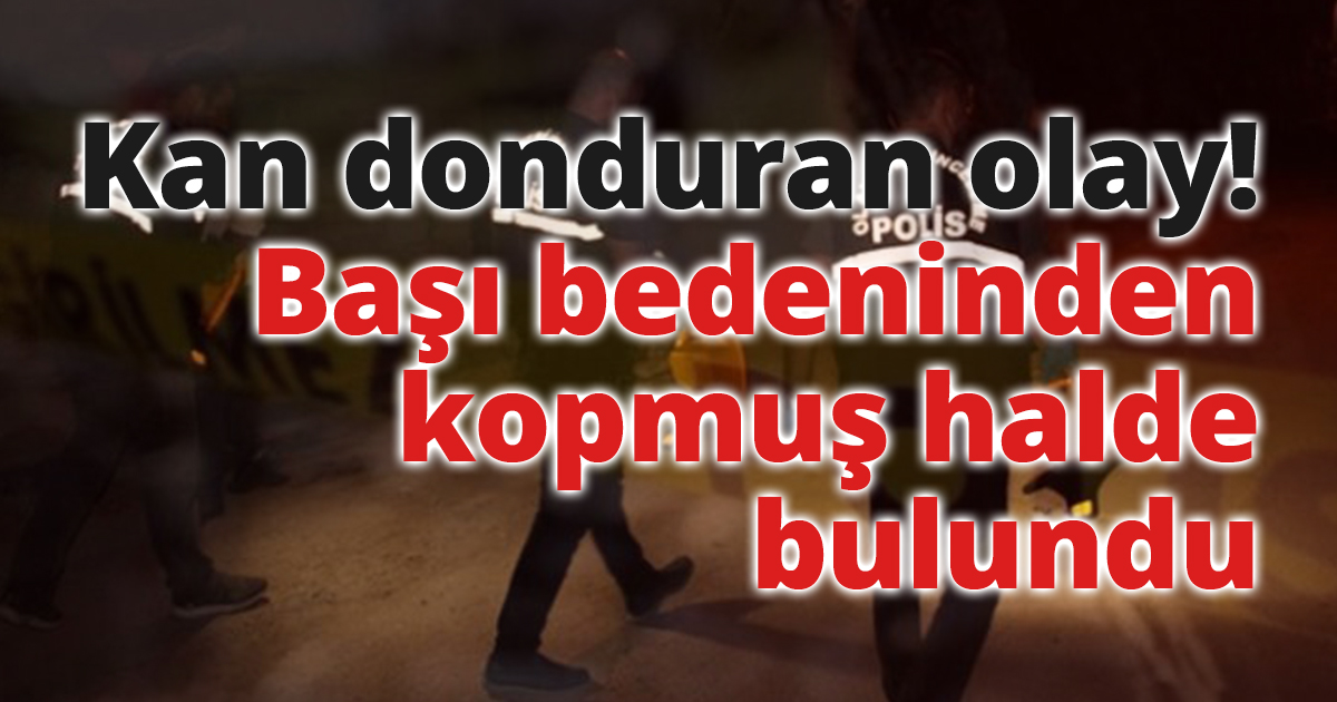 Başı bedeninden kopmuş halde bulundu.