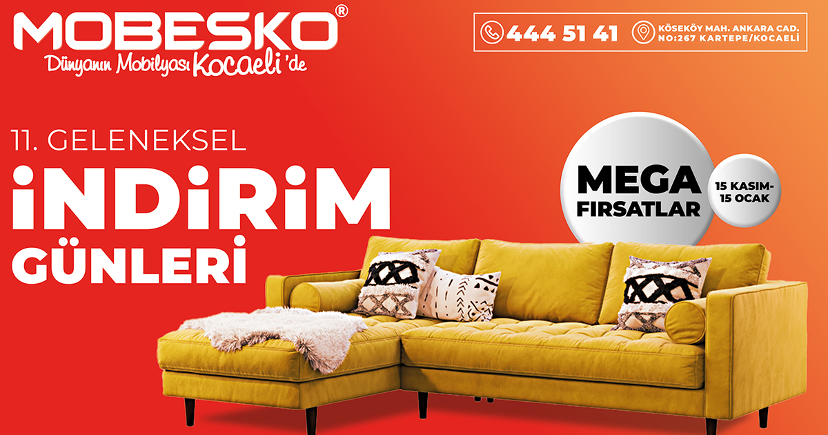 Mobesko 11. Geleneksel İndirim Günleri Devam Ediyor! 