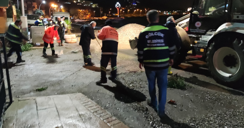 Başkan Sezer, fırtınanın izlerini silen çalışmalara destek verdi