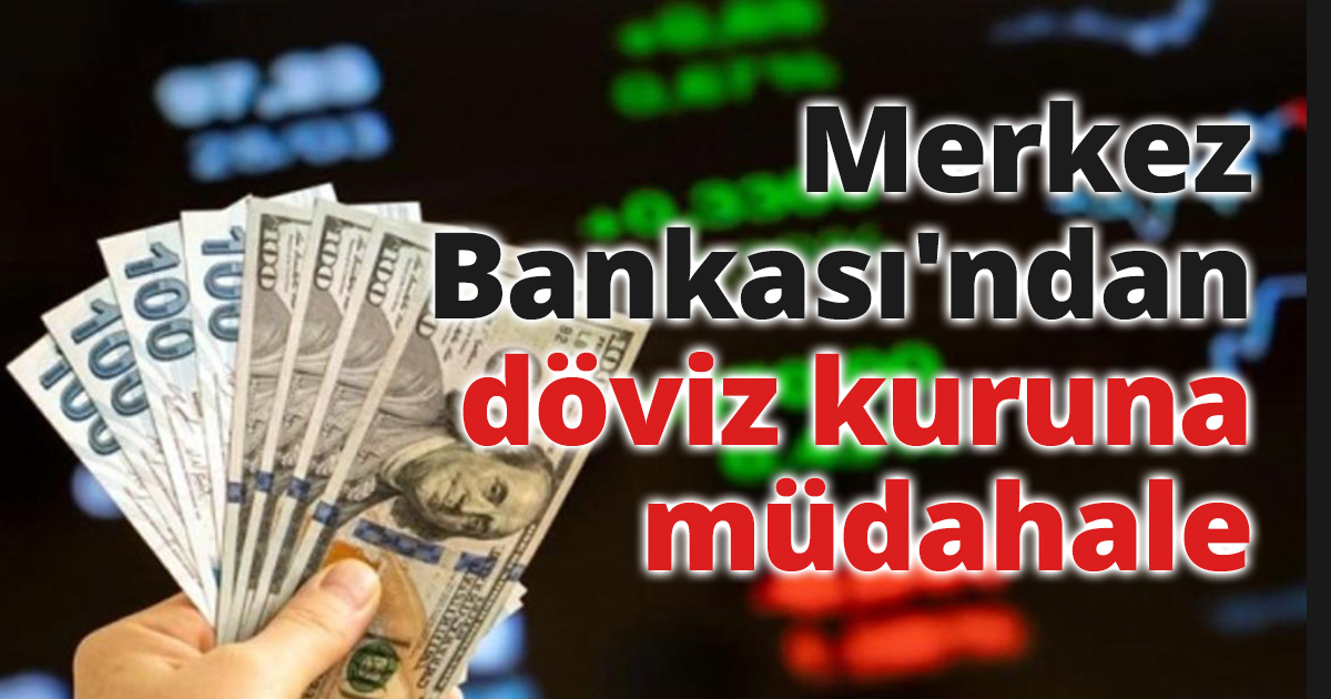 Merkez Bankası'ndan döviz kuruna müdahale