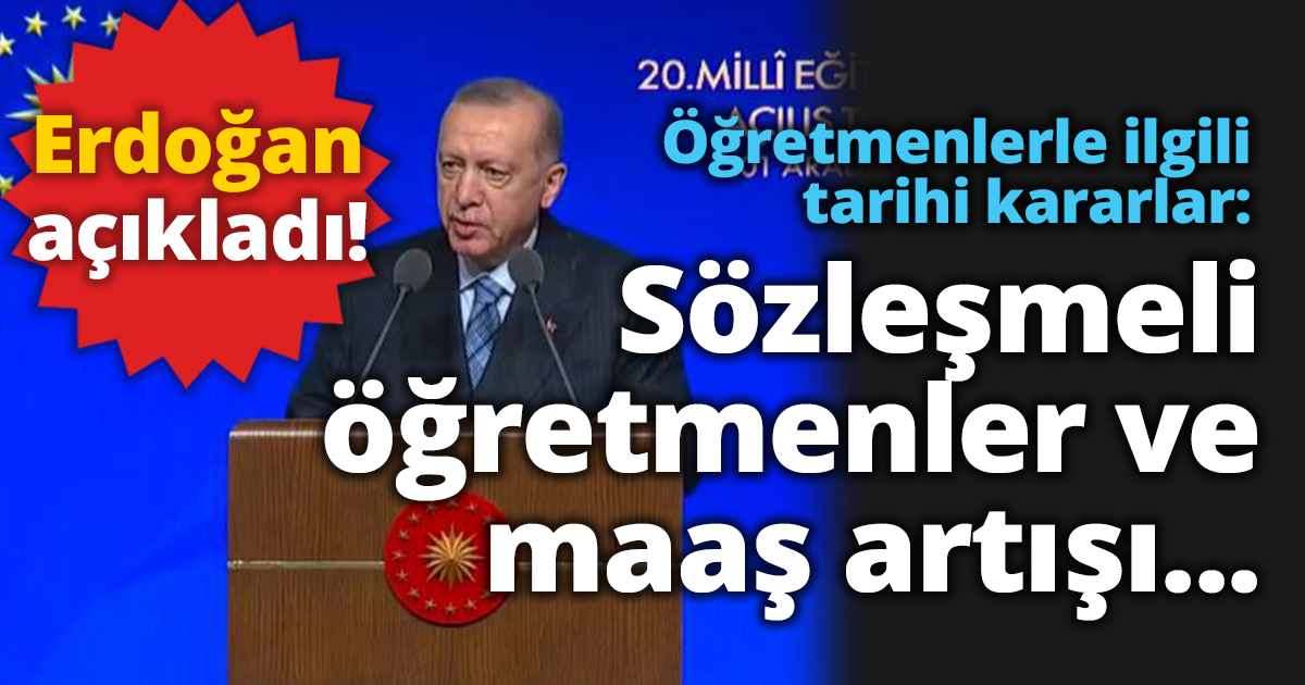 Sözleşmeli öğretmenler ve maaş artışı...