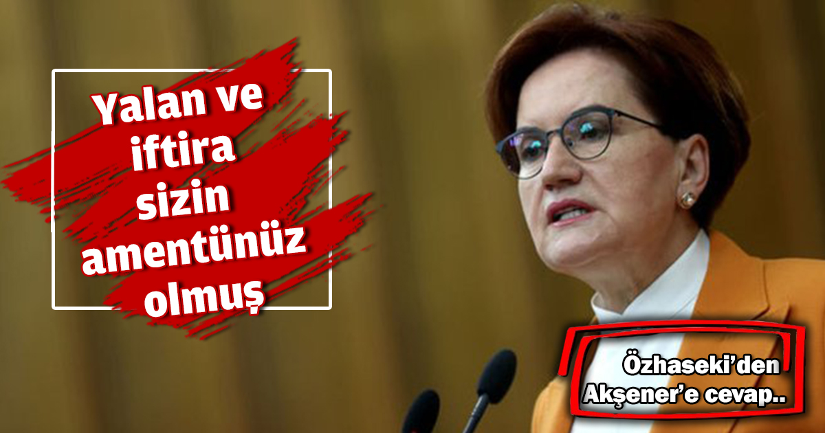 Yalan ve iftira sizin amentünüz olmuş
