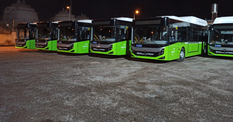 5 körüklü otobüs Büyükşehir’e teslim edildi
