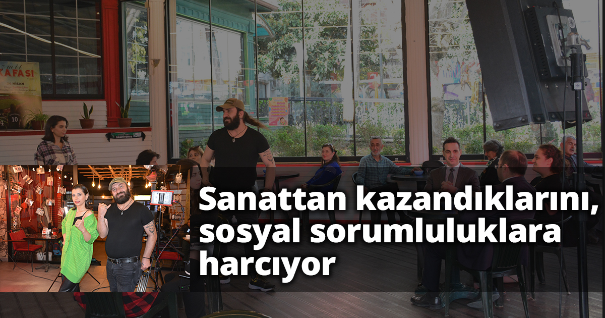 Sanattan kazandıklarını, sosyal sorumluluklara harcıyor