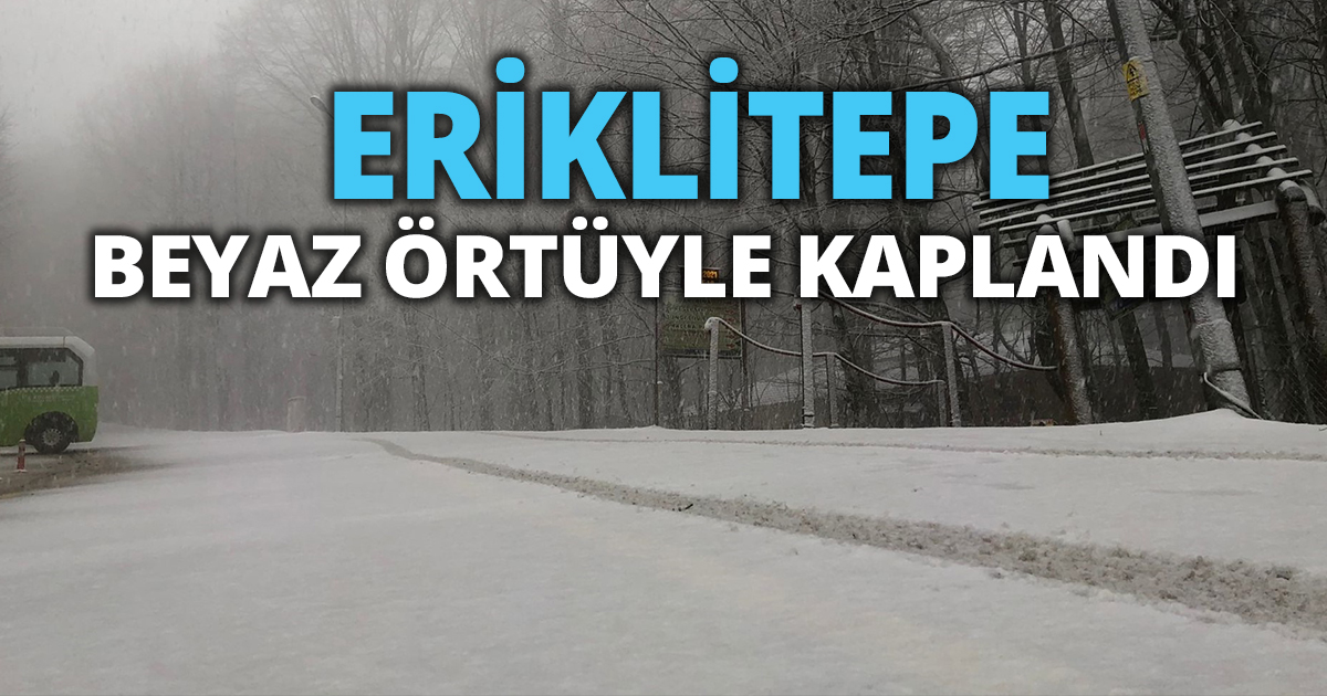 GÖLCÜK’ÜN TURİZME AÇILAN PENCERESİ ERİKLİTEPE BEYAZ ÖRTÜYLE KAPLANDI