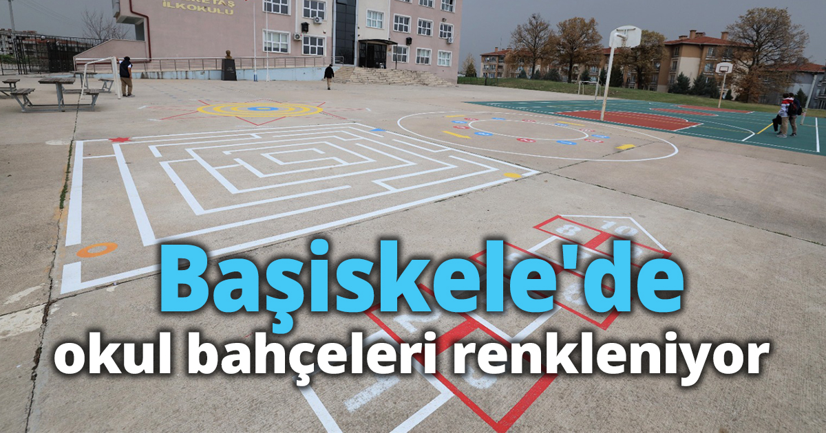 Başiskele'de okul bahçeleri renkleniyor