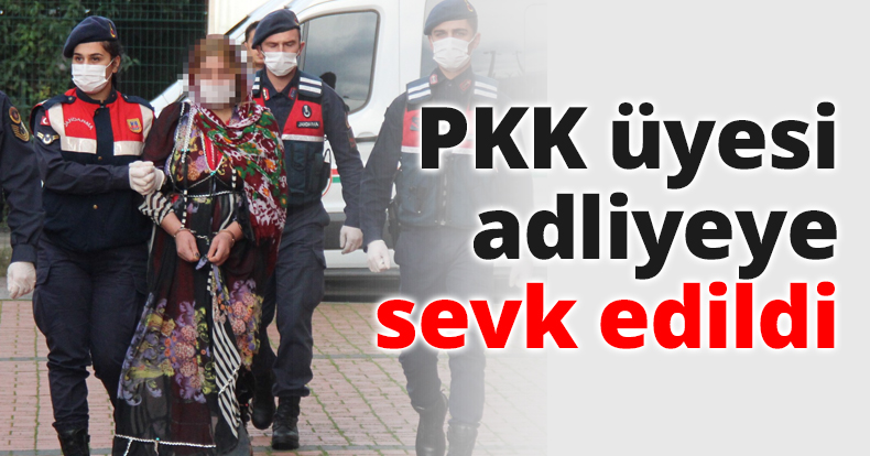 PKK üyesi adliyeye sevk edildi