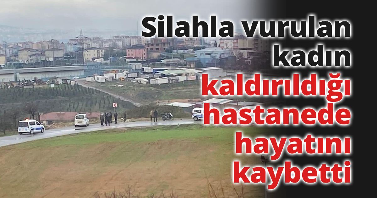 Silahla vurulan kadın kaldırıldığı hastanede hayatını kaybetti