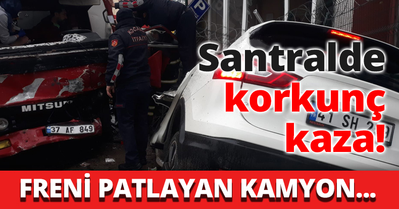 Santralde korkunç kaza!