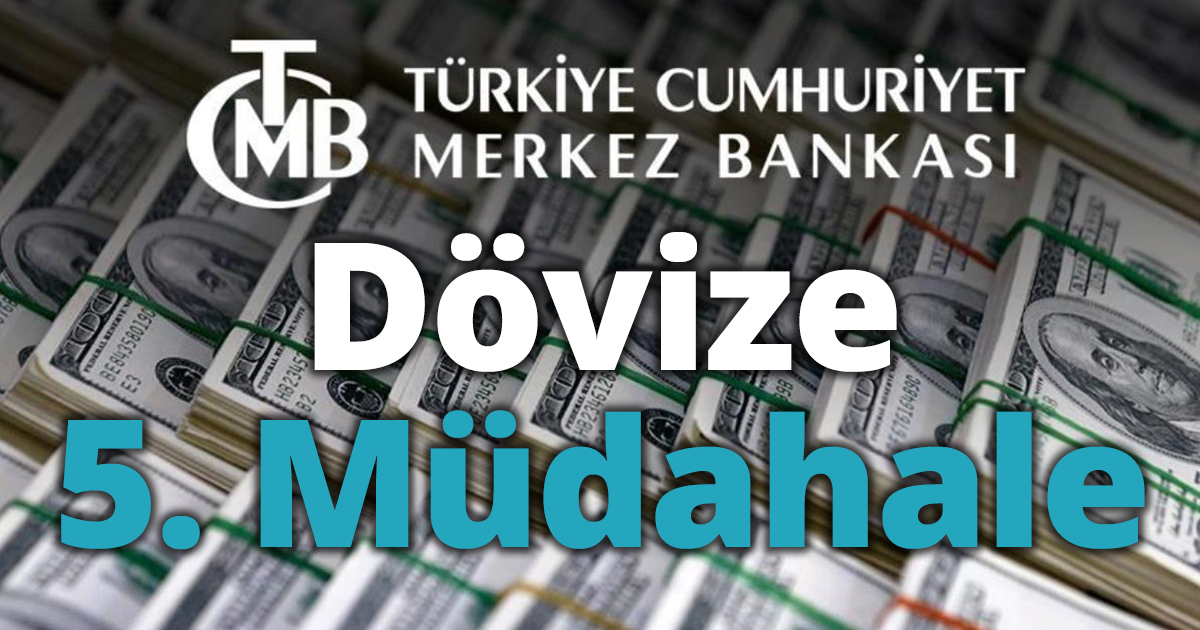 Merkez Bankası'ndan dövize 5. Müdahale