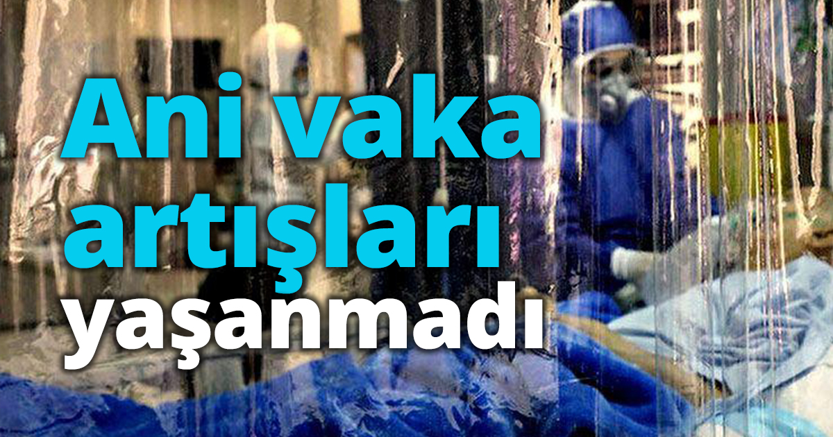 Ani vaka artışları yaşanmadı