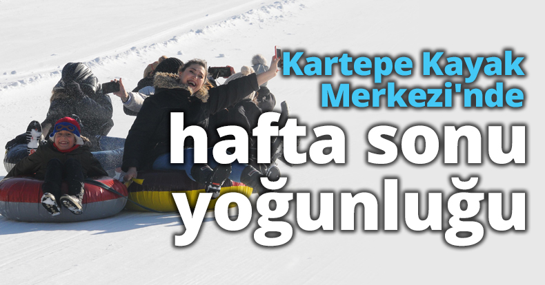 Kartepe Kayak Merkezi'nde hafta sonu yoğunluğu