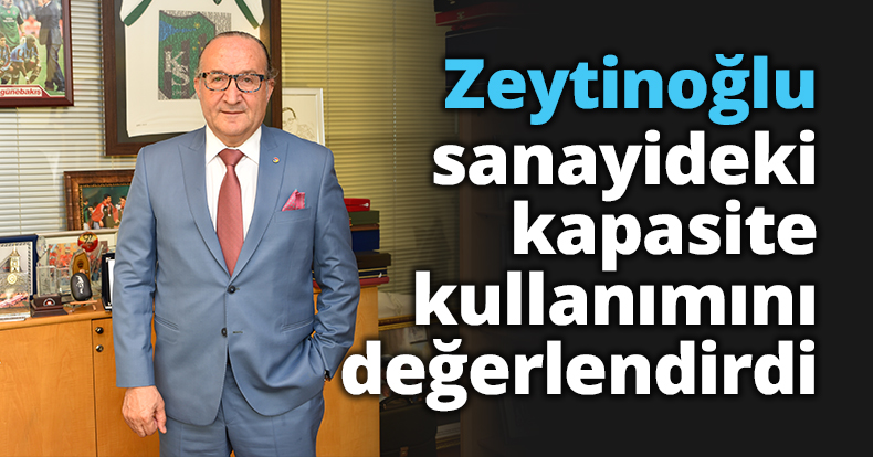 Zeytinoğlu sanayideki kapasite kullanımını değerlendirdi