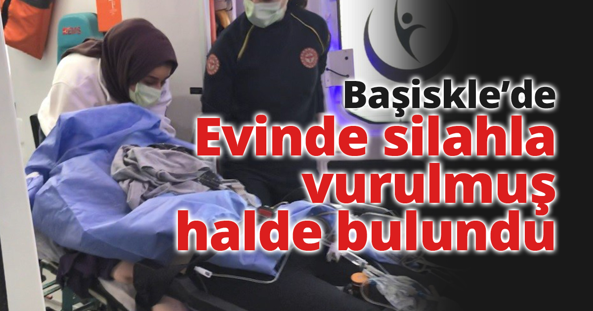 Evinde silahla vurulmuş halde bulundu