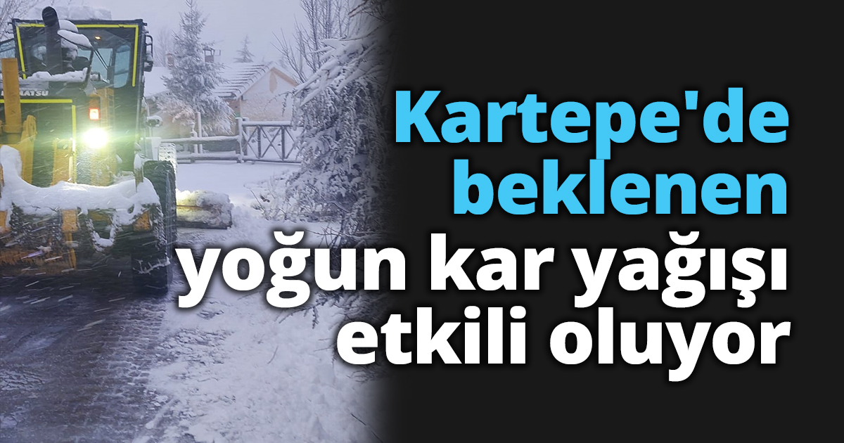 Kartepe'de beklenen yoğun kar yağışı etkili oluyor