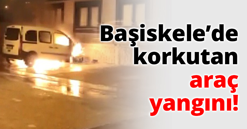 Başiskele’de korkutan araç yangını!