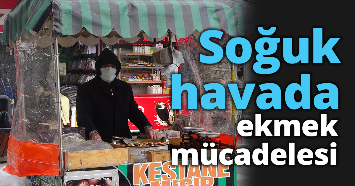 Soğuk havada ekmek mücadelesi